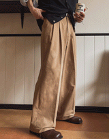 Serendi two-tuck wide pants