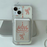 RedSilver - パーティーケーキ Magsafe フォーンケース カードポケット セット