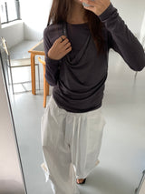 FOLD CARGO WIDE PANTS (5C)