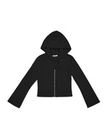 ポケットフリースフーディージャケット [Black]