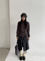 Silteto Button Collar Knit Cardigan