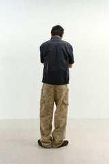 オーバーラップポケットカモパンツ (Washed Beige)