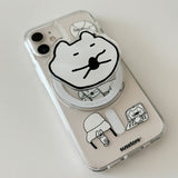 [MagSafe phone case] ディスターテッドキャット フォンケース