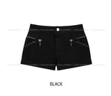 ルーペン レース ジッパー ロールアップ ショーツ
