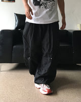 HS Rivet Line Nylon Balloon Pants (2C)