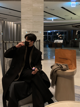 ヘアウール50%クラシックローブロングコート