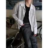[Unisex] Satin trucker shirts jacket(2color)