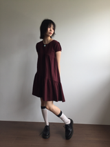 クロス ボタン ドレス (2color)