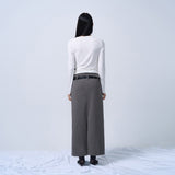 TWIST DRAPE LONG SLEEVE TOP (WHITE)
