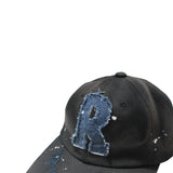 sun bleach denim logo ball cap (denim)