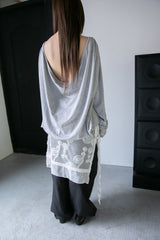 flower layered wrap skirt(2colors)