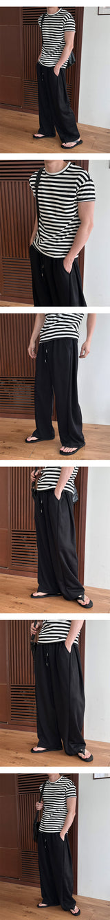 [Unisex] Side tuck wide sweat pants(5color)