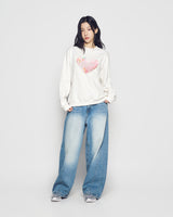 25FW WOMAN ハートドーナツスウェットシャツ