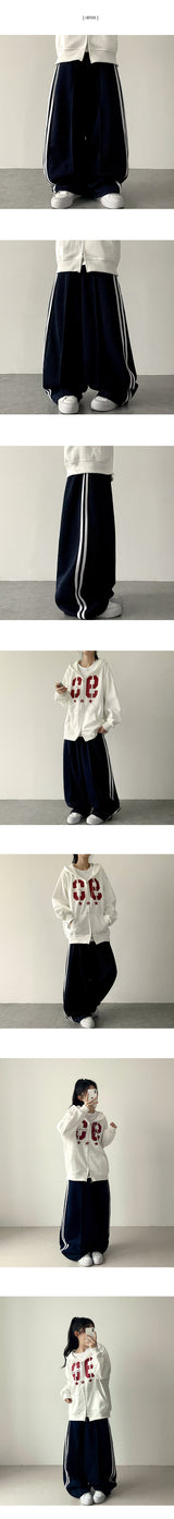 Leco ツーライントラックワイドパンツ