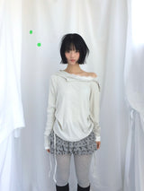 Lenny Shirring High-Neck Knitwear