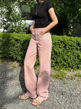 COTTON CANDY DYING SEMI WIDE FIT DENIM PANTS code 21002