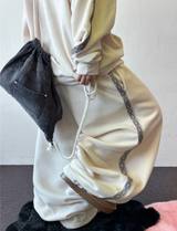 Bohemian Side Track Fleece Balloon Long Pants 🖤 3 Colors
