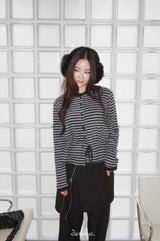 Liz Napping Stripe Strap Tee
