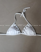 Punching eyelet strap bikini