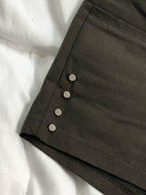 flat studded shorts