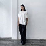 Curved Structure Wide Pants