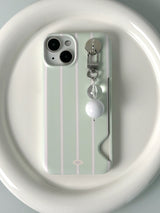 Apple Green Stripe Card Hard Case