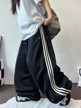 トラックスリーライン🤍🖤🤍 スナップパラシュートバルーンロングパンツ 🤍🖤🤍2カラー