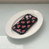 [MADE] mushroom epoxy bumper case - black red