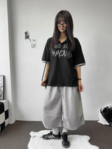 ニンハイピンタックパラシュートバミューダパンツ3カラー