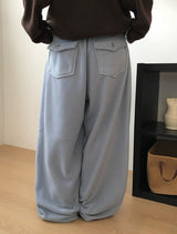 ディカンフリースバックポケットバンディングワイドパンツ