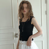 Fors sleeveless blouse (black)