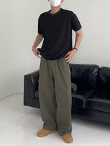LO Vien Pintuck Half-Banding Semi Wide Pants (4C)