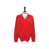 Red Angora Cardigan