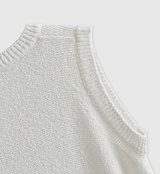 Rear V-neck Sleeveless Knit / 3 colors