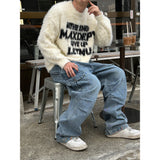 [Unisex] デニムカーゴワイドパンツ(2color)