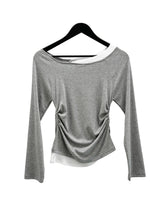 Sherry Layered Boat Neck Tee