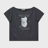 メロードリームグーレンオフショルダーハーフスリーブTシャツ