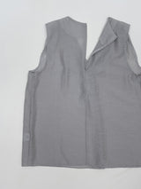 [Scarf SET] Sica V-Neck Sleeveless Blouse