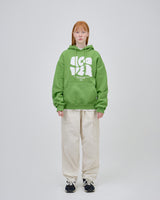 POINTAGE LOGO HOODIE - OLIVE GREEN