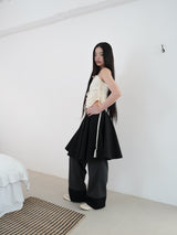 CHECK LACE PANTS (BLACK)