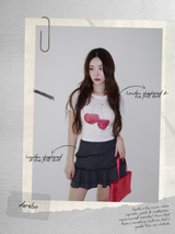 Red Cherry Round Soft Short Sleeve T-shirt