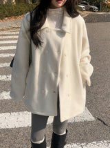 #Snow Boucle Double Half Coat