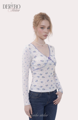 ルディバックレースロングスリーブTシャツ
