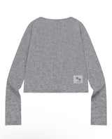 ユロアボタンクロップカーディガン (3COLOR)