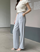 Flynn Summer Cool Pintuck Wide Slacks
