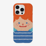 スマイリーフェイスハードケース-VER.2 (+HAIR KEYRING SET) - オレンジ