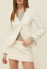Carrie tweed skirt - ivory 