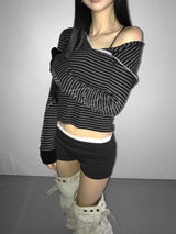 cupid striped hoodie(2 color)  