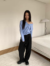 All day semi wide slacks(3color)