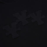 'Y' パッチブラックTシャツ - ブラック